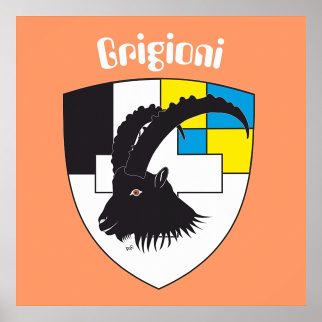 Graubünden Grigioni Grischun Poster (Front)