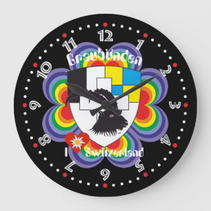 Graubünden Grischun Grigioni Switzerland Svizra Large Clock