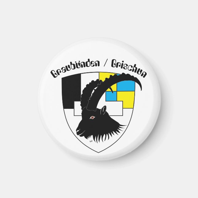 Graubünden Schweiz Magnet (Front)