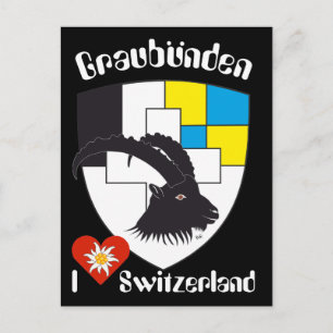 Graubünden Schweiz Postkarte Postcard