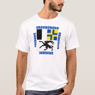 Graubunden Switzerland Canton Flag T-Shirt