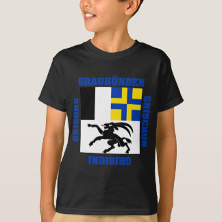 Graubunden Switzerland Canton Flag T-Shirt