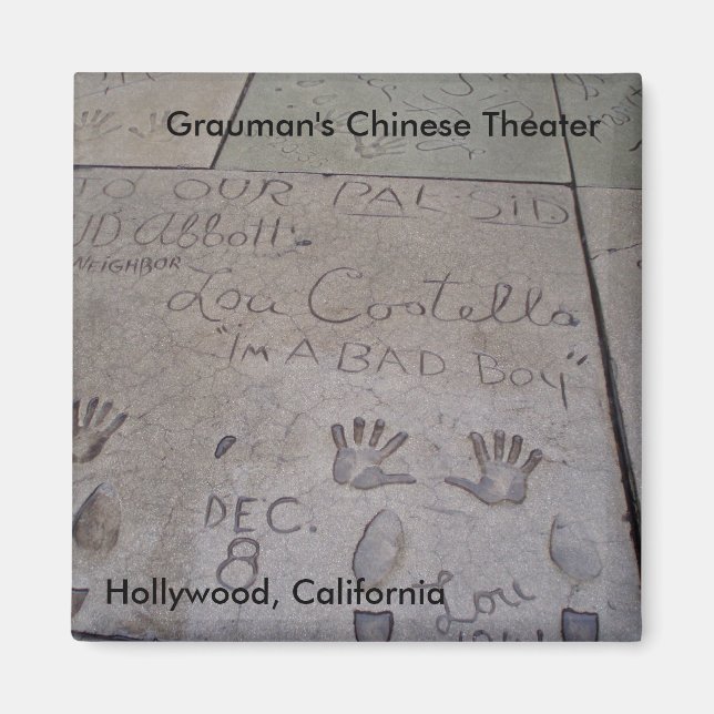 Grauman's Chinese Theatre Magnet (Front)