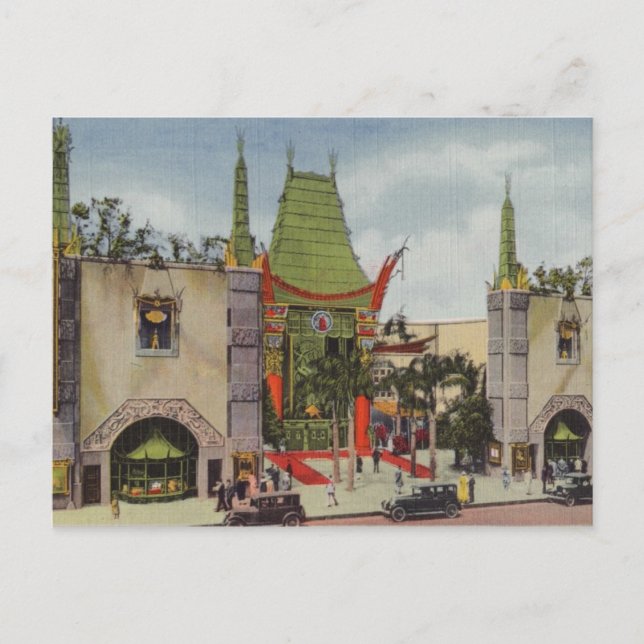 Grauman's Theatre Wedding Escort Card Postcard (Front)