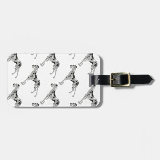 Grautiger Doggensilhouette Luggage Tag