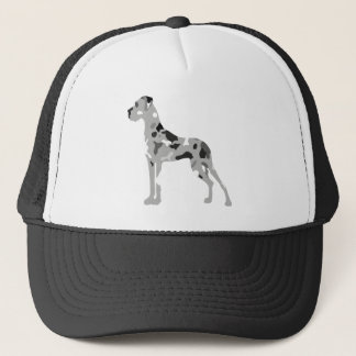Grautiger Doggensilhouette Trucker Hat