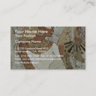Grave Chamber Of Nebseni Scene Lady At A Banquet B Business Card