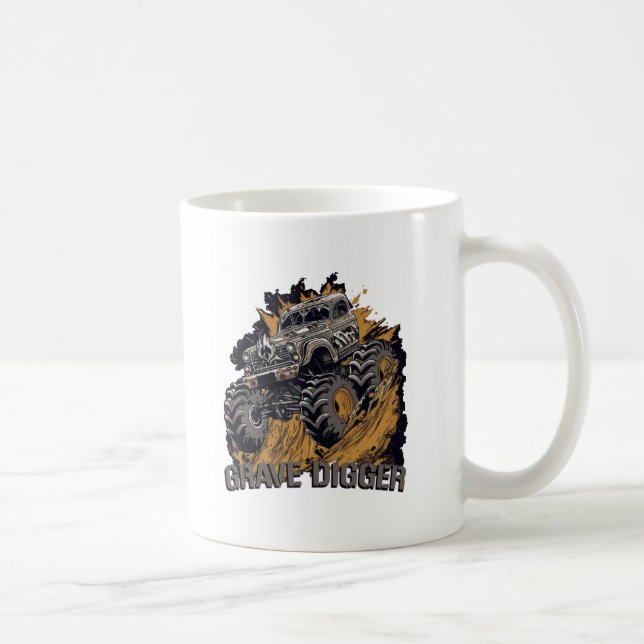 Grave Digger Monster Truck Coffee Mug (Right)