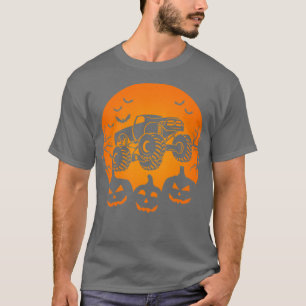 Grave Digger Pumpkin Funny Halloween Costume Boys  T-Shirt