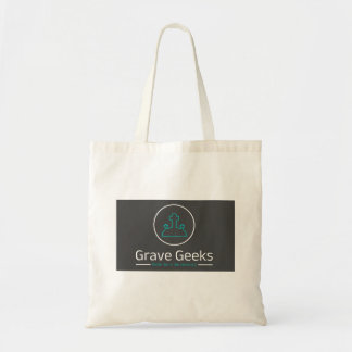 Grave Geeks Tote Grey and Teal