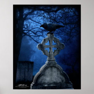 Grave Raven 16x20 Poster