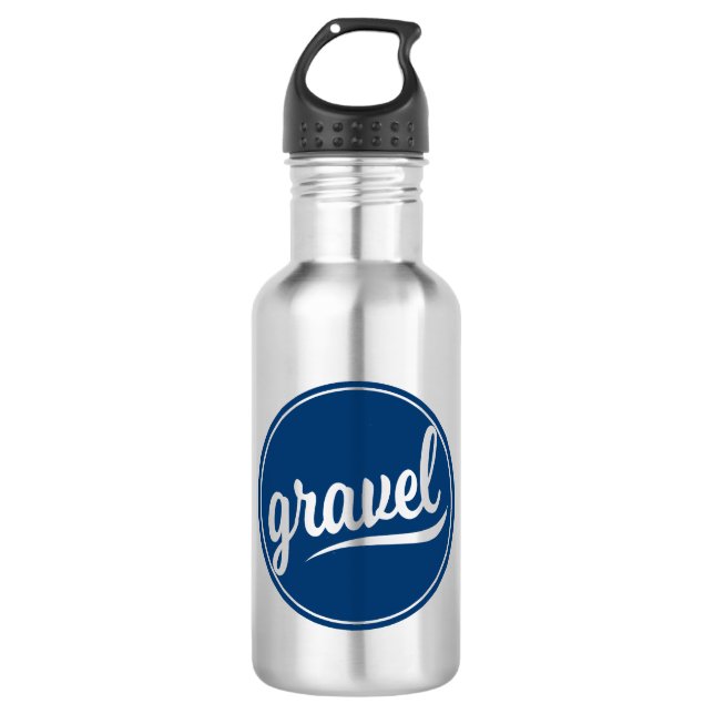 Gravel Cycling Blue Logo 532 Ml Water Bottle (Front)