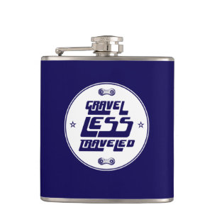 Gravel Less Travelled Hip Flask