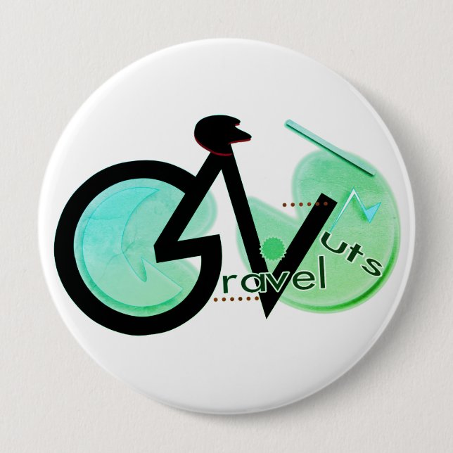 Gravel Nuts  10 Cm Round Badge (Front)