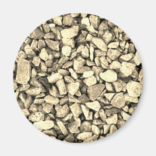 Gravel rocks texture pattern magnet