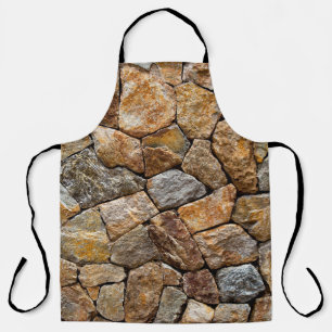 Gravel small stone wall apron