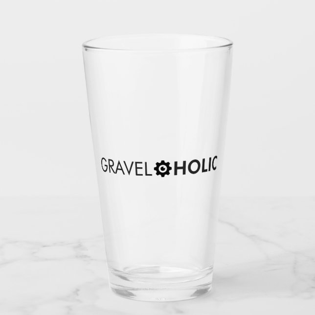 Gravelaholic Gravel Cycling Glass (Front)