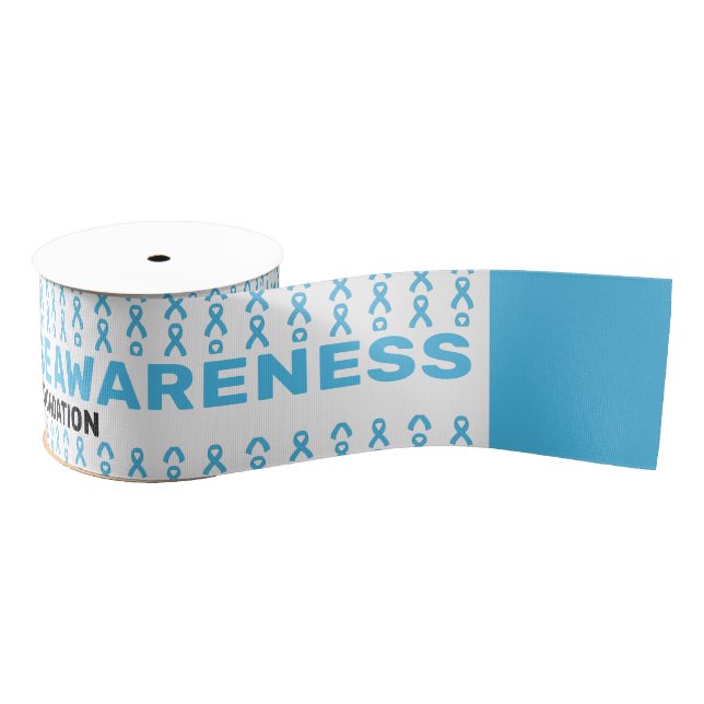 Graves Disease Awareness Pattern Ribbon Grosgrain Ribbon (Spool)