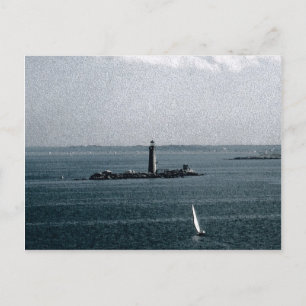 Graves Light in Boston Harbour Postcard