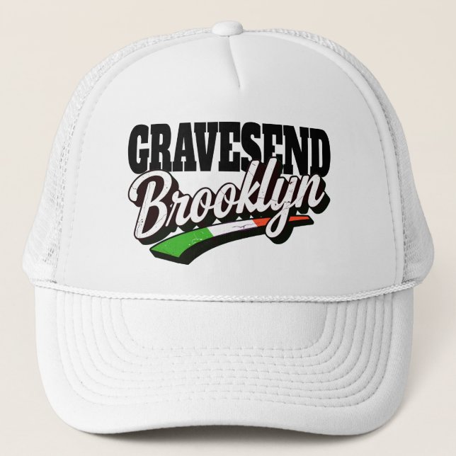 Gravesend Brooklyn  Trucker Hat (Front)