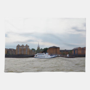 Gravesend In Kent. Tea Towel