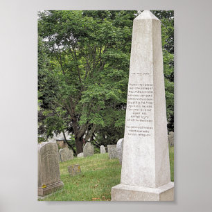 Gravesite of Gov. Bradford Poster