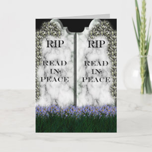 Gravestone Bookmark Card