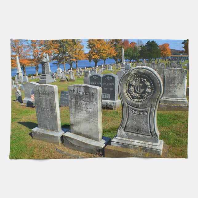 Gravestone Dish Towel (Horizontal)