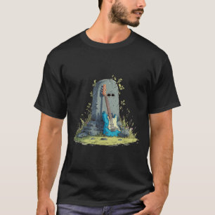 Gravestone Rock with Cool Guitar Costume T-Shirt