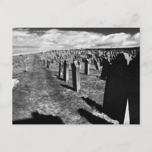 Gravestones, Whitby Abbey, Whitby, North Yorkshire Postcard