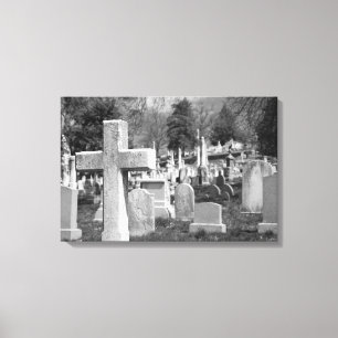 graveyard canvas print