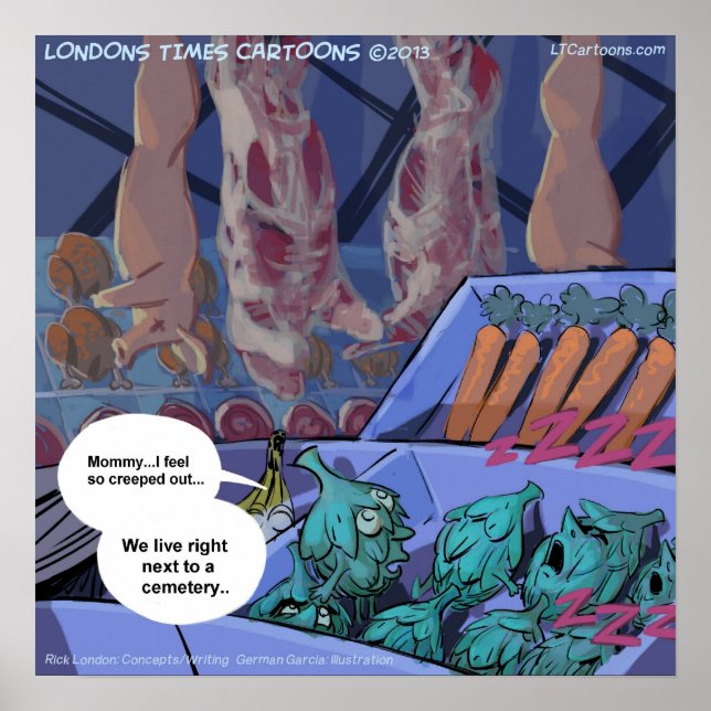 Graveyard Grocery Funny/Sad Poster (Front)