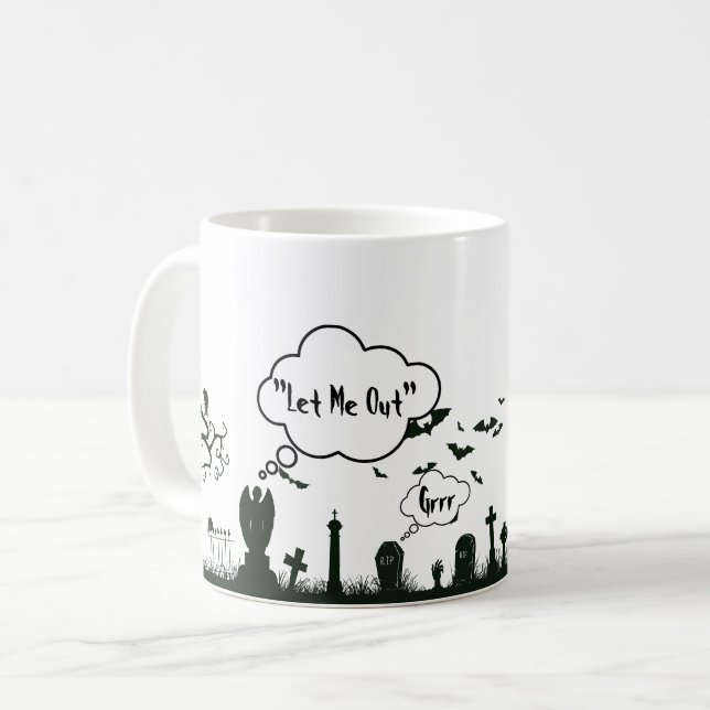 Graveyard Halloween Mug (Front Left)