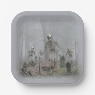 Graveyard Haunting Paper Plate