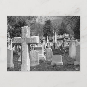 graveyard postcard