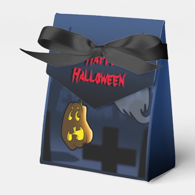 Graveyard Scare Halloween Favour Box (Front Side)