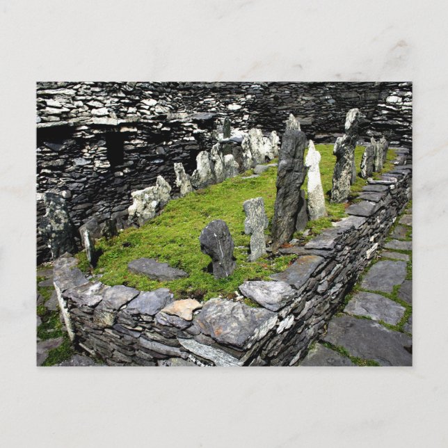 Graveyard Skellig Island Postcard (Front)