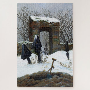 Graveyard Under Snow – Caspar David Friedrich Jigsaw Puzzle