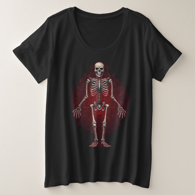  Graveyard Whispers Plus Size T-Shirt (Design Front)