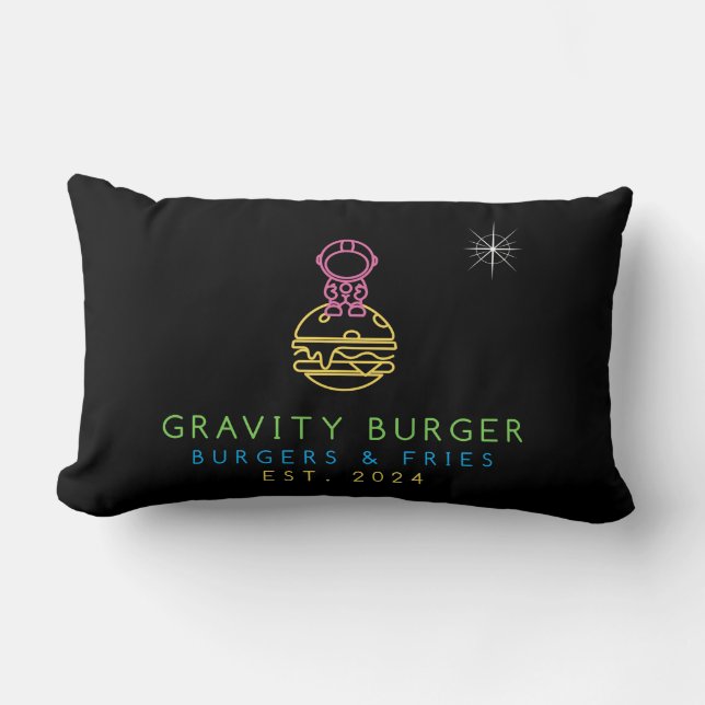 Gravity Burger Pillow (Front)
