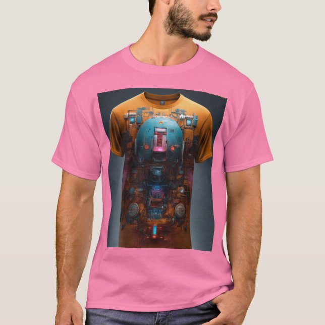  Gravity-Defying Astronaut T-Shirt Design (Front)