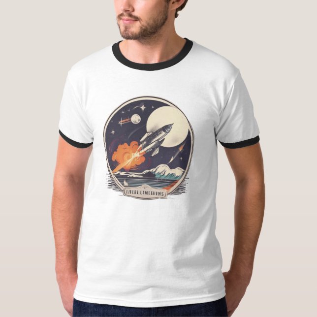 Gravity-Defying Rocket Launch Tee (Front)