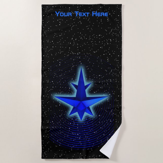 Gravity Drive Spacecraft Beach Towel (Front)