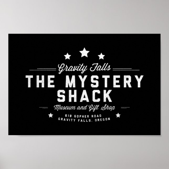 Gravity Falls  The Mystery Shack Poster (Front)