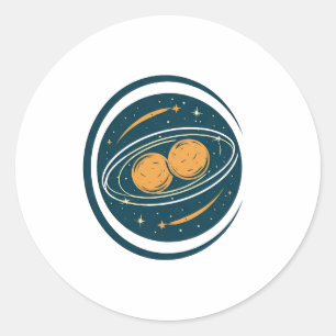 Gravity-Inspired Tees Classic Round Sticker