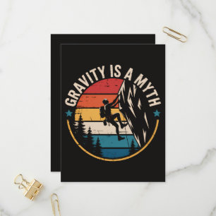 Gravity Is A MYTH Invitation Postcard