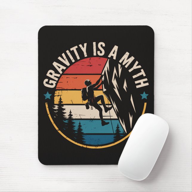 Gravity Is A MYTH Mouse Pad (With Mouse)