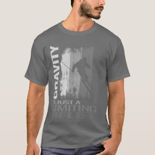 Gravity is just a Snow Skier and vintag snow skiin T-Shirt