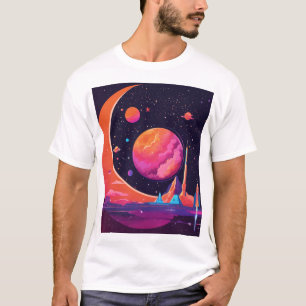 Gravity & Magnetism in Space – Futuristic Science  T-Shirt