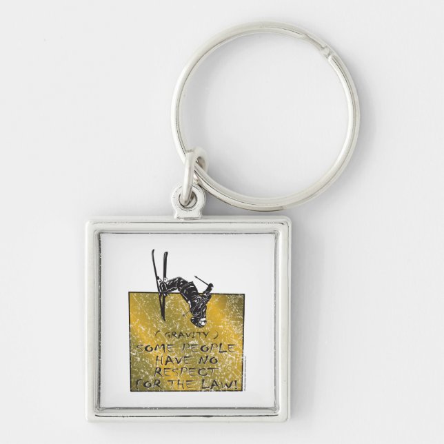 Gravity Skier Key Ring (Front)